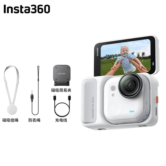 GO Ultra 4K Tiny Pocket Sports Camera Portable Vlogging Camera,Support Sports HDR Video,200 Min Battery Life,Waterproof